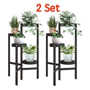 Tall Plant Stand Indoor, Corner Metal Flower Pot Shelf Stands for Multiple Plant